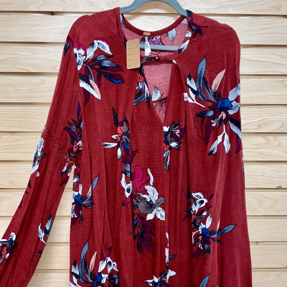 Red Floral Dress